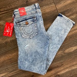 True Religion Stella skinny jeans distressed